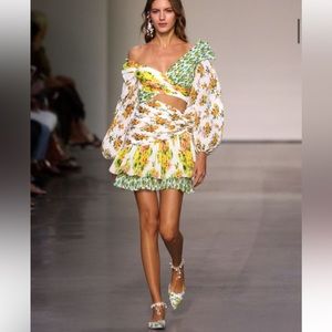 Zimmerman Golden Surfer Dress ( DUA LIPA )